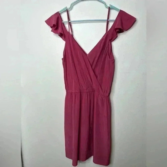 Joie 100% Silk Sari Cold Shoulder Dress size Small - Picture 2 of 7